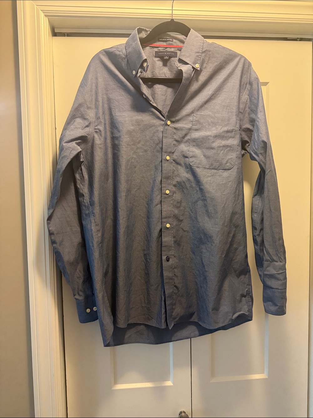 Tommy Hilfiger Denim Blue Button-Down Shirt